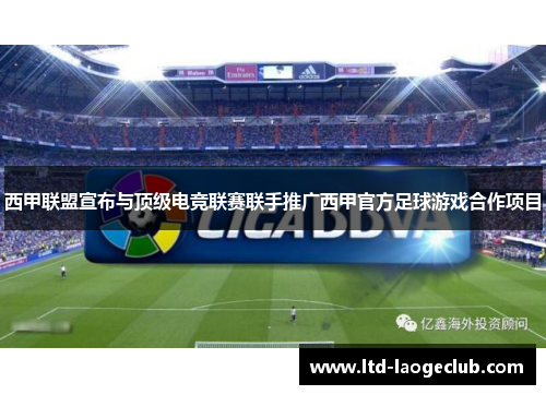 西甲联盟宣布与顶级电竞联赛联手推广西甲官方足球游戏合作项目